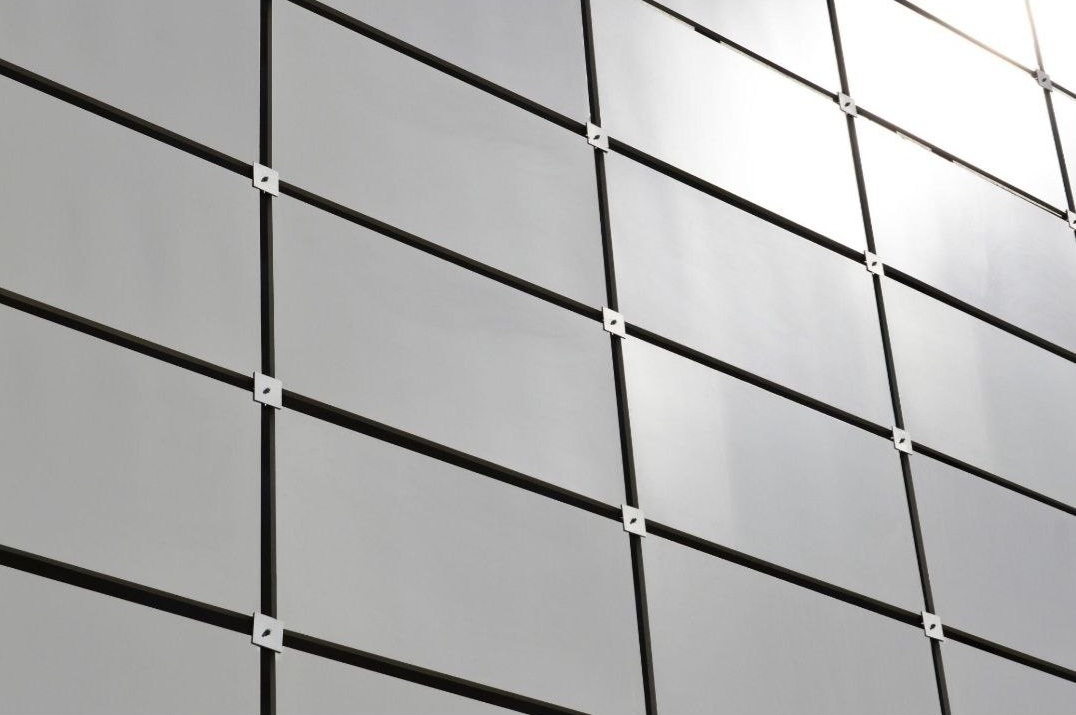 Fibre cement facade detail